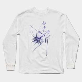 139 Unique Purple White Colorful Abstract Long Sleeve T-Shirt